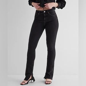 NWT Black Wash Express Mid Rise FlexX Skyscraper Jeans, Size Medium 8R